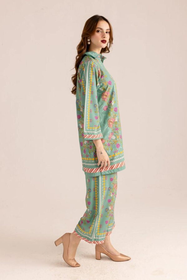 Stylish Women's Stitched Printed Shirt and Trouser Set - Image 4