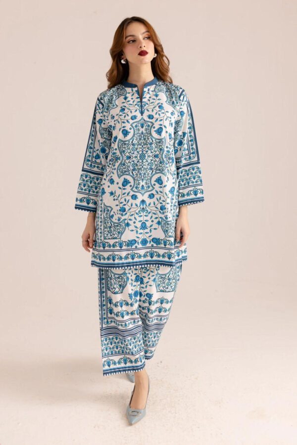 Printed Grip Silk Shirt And Trouser Set - Image 3